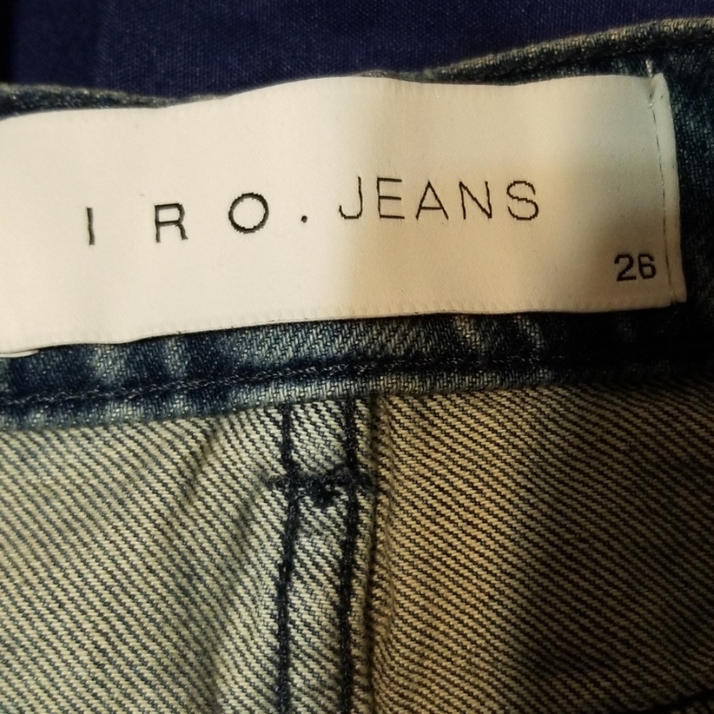 IRO WOMEN' LEADA CROPPED JEANS SZ. 26 MSRP $ 240 - Picture 7 of 8
